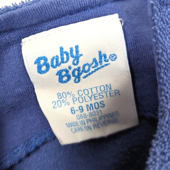 Vintage Baby Bgosh Romper Boys Size 6-9m Terry Sailboat Jumpsuit - Picture 4 of 6